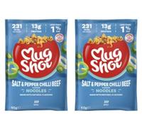 Mug Shot Salt & Pepper Chilli Beef Flavour Noodles, Pack of 2