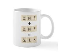 Mug Spelling Game One Plus One Six Tea Cup Custom Mugs Cappuccino Coffee Cups for Best Friend Work Kitchens 330Ml