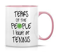 Mug Tears of The People I Beat at Tennis Player Ceramic Cup Personalised with Your Text Mugs Premium for Restaurants Work Men Women 330Ml