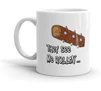 Mug They See Me Rollin with Handle Porcelain Coffee Mug Design Tea Cups for Men Everyday Office