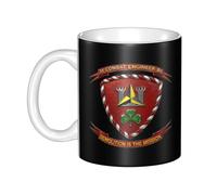 Mug Us Military 3Rd Combat Engineer Battalion Mugs Cappuccino Ceramic Cup Premium Coffee Cups for Kitchens Best Friend Men Women 330Ml
