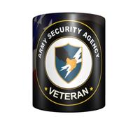 Mug Us Security Agency Veteran American Flag Tea Cup Premium Coffee Cups Cappuccino Coffee Mug for Kitchens Men Women Best Friend 330Ml