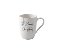 Mug Villeroy & Boch 290ml Porcelain Merry Christmas Script Microwave Safe