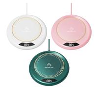 Mug Warmer, 20W Anti-Slip Thermostatic Electric Cup Heater, Smart Electric Beverage Warmer, Flexible Heating Coaster With 3 Temperature Settings, Creative Thermostatic Heating Coaster For Dining Room