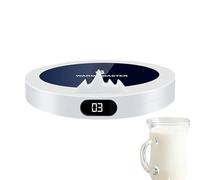 Mug Warmer - Desk Heating with 3 Temperature Settings, Electric Mug Warmer with Automatic Shut-Off and Plug - for Office, Travel, Lunch, Home, Living Room, Kitchen