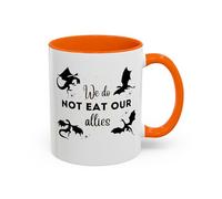 Mug We Do Not Eat Our Allies Stylish Stoneware Coffee Mug with Handle Hot Drink Cup for Hot Brew Coworkers Latte