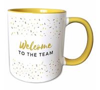 Mug Welcome to The Team Office Work Mate New Job for Employees Staff Coloured Coffee Mug with Handle Cup for Men Latte Hot Brew
