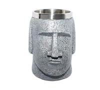 Mug Wine Set Cup Moai Resurrection Island Stainless Steel Beer Cups Mugs Shaped Bottle Openers Coffee Easter Tea Coffee Travel Mug