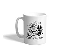 Mug with Handles Summer Call Get Calling The River Sea Coffee Cups Office | 330ml Tea Cups Fabulous Porcelain Mugs for Men Hot Cocoa Christmas