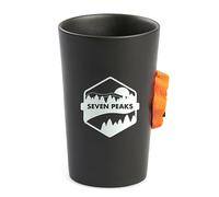 MUG With Real Climbing Holds | Rock Climber Gift | Ceramic Adventure Cup With Professional Dam | Microwave Safe and Water Resistant (Orange 9c)