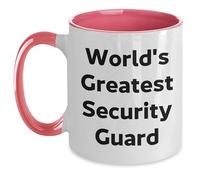 Mug World's Greatest Security Guard Mugs Cappuccino Coffee Cups Custom Ceramic Cup for Men Women Best Friend Kitchens 330Ml