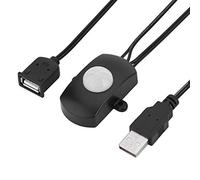 Mugast LED Strip with Motion Sensor, Mini PIR Motion Sensor Detector, Automatic Human Body Sensor Switch, LED Strip with USB Interface, 2 Colours (Black)