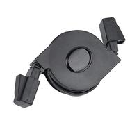 Mugast Retractable Ethernet Cable Network Cable 1M/2M, Cat 6 Gigabit Lan Lead RJ45 Patch Cord Flat Design 1000Mbps for Computer, Routers, Switches, ADSL, Moedm(2M)