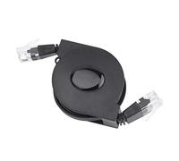 Mugast Retractable Ethernet Cable Network Cable 1M/2M, Cat 6 Gigabit Lan Lead RJ45 Patch Cord Flat Design 1000Mbps for Computer, Routers, Switches, ADSL, Moedm(1M)