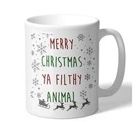 MugBros Home Alone Inspired Merry Christmas Ya Filthy Animal Funny Christmas Mug Novelty Coffee Mug
