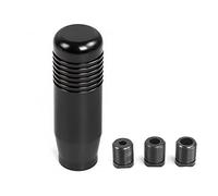 muge racing Car Gear Shift Knob,Universal Aluminum Alloy Gear Shift Lever Knob Stick Head with 3 Adapters(Black)