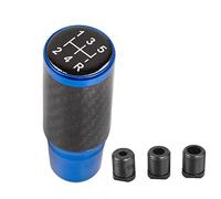 muge racing Gear Shift Knob,Car Gear Knob Shifter 5 Speed Universal Aluminum Gear Shifter Stick with 3 Adapters(Blue)