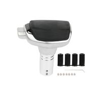 muge racing Gear Shift Knob, PU Leather Metal Automatic Car Gear Stick Shift Knob,Black