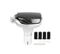 muge racing Gear Shift Knob, PU Leather Metal Automatic Car Gear Stick Shift Knob,Carbon Fiber Pattern