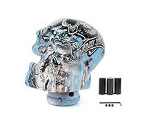 muge racing Gear Shift Knob Skull Head Car Gear Shifting Stick for Most Manual Auto Transmissions,Blue