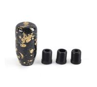 muge racing Gear Shift Knob,Universal Carbon Fiber Forged Pattern Car Manual Gear Shift Knob with 3 Adapters,Gold
