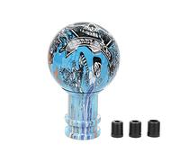 muge racing Round Shift Knob Acrylic Gear Shifting Stick for Most Manual Auto Transmissions, Blue