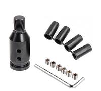 muge racing Universal Gear Shift Knob Adapter,Aluminum Alloy M12x1.25Shift Knob Adapter for Non Threaded Shifter