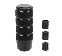 muge racing Universal Gear Shift Knob ,Shifter Knob Universal for Most Cars with 3 Adapters(8mm/10mm/12mm)-Black