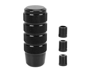 muge racing Universal Gear Shift Knob ，Shifter Knob Universal for Most Cars with 3 Adapters(8mm/10mm/12mm)-Black