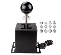 muge racing USB Simulator Shifter, Compatible with Logitech G29 G27 G25 G920 Thrustmaster T300RS/GT Steering Wheel Sequential H Gear Shifter Compatible with ATS ETS Dust WRC Sim Racing Games 7+R