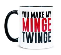MUGEMS You Make My Minge Twinge - Rude Funny Mug Sarcasm Gifts Cup Joke Mug Secret Santa Gift Christmas Birthday Dad Brother Fathers Day Lesbian Husband