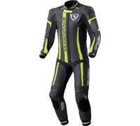 MUGENRACE Assassino perforated Kids 1-Piece Motorcycle Leather Suit, black/neon yellow/white, size 152