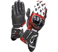 MUGENRACE Bornew Motorcycle Gloves, black-white-red, size 2XL for Men