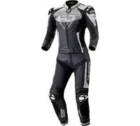 MUGENRACE Cira-SR perforated Two Piece Ladies Motorcycle Leather Suit, black/white, size 44