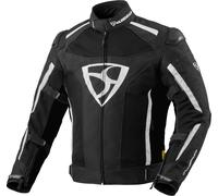 MUGENRACE Diavolo-1 waterproof Motorcycle Textile Jacket, black/white, size 5XL