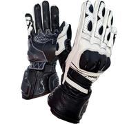 MUGENRACE Linea Sport Motor cycle Gloves, black-white, size L for Men