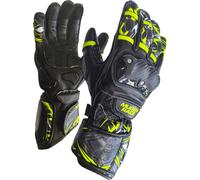MUGENRACE Moone Sport Motor cycle Gloves, black-yellow, size M for Men