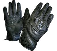 MUGENRACE Multi perforated Motorcycle Gloves, black, size XS for Men