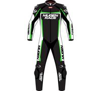 MUGENRACE Ohvale perforated kids One Piece Motorcycle Leather Suit, black/white/neon yellow, size 164