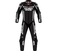 MUGENRACE Ohvale perforated kids One Piece Motorcycle Leather Suit, black-white, size 64 128
