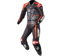MUGENRACE RC-Max Uno perforated One Piece Motorcycle Leather Suit, black-red, size 60 for Men