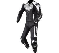 MUGENRACE Scorpion perforated Two Piece Motorcycle Leather Suit, black-white, size 54 for Men