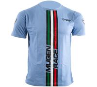 MUGENRACE T-Stripe T-Shirt, blue, size S for Men