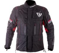 MUGENRACE T-Uno waterproof Motorcycle Textile Jacket, black-red, size L for Men