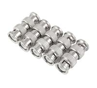 Mugetech BNC Male Connector, 5 Pcs BNC Male to Male Coupler Adapters for CCTV Video Connection
