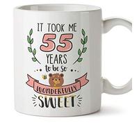 MUGFFINS 55 Birthday Mug - "Sweet Person"" - Funny Gift/Present - Tea/Coffee Ceramic Cup 11oz