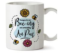 MUGFFINS AU Pair Mug - in English - Thanks for Beeing Amazing - Funny Gift for Colleagues - Ceramic 11oz Mug