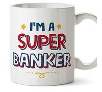 MUGFFINS Banker Mug - in English - I'm Super - Funny Gift for Colleagues - Ceramic 11oz Mug