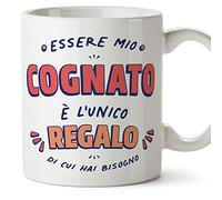 MUGFFINS Brother in Law Mug - in Italian - Sono l'Unico Regalo di cui Hai Bisogno - Funny Gift - Ceramic 11oz Mug