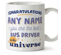 MUGFFINS Bus Driver Mug - in English - Best in The Universe - Funny Gift for Colleagues - Ceramic 11oz Mug